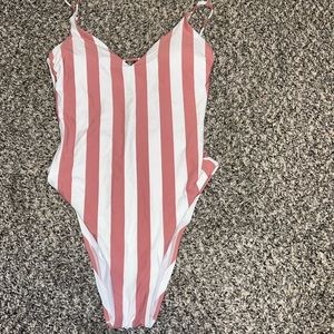 Striped one piece